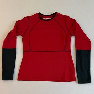 Spyder Women's Red and Black Top